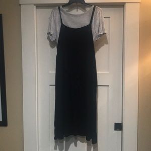 Eileen Fisher jumper dress and shirt
